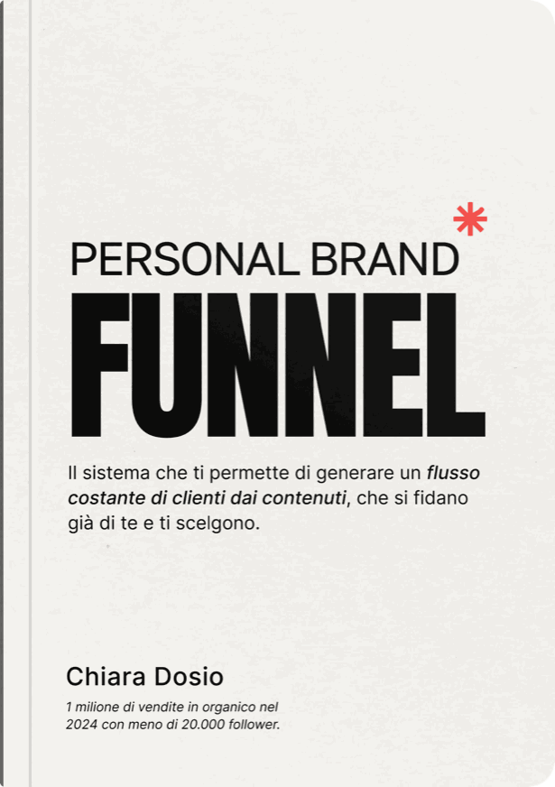 Copertina del manuale Personal Brand Funnel di Chiara Dosio